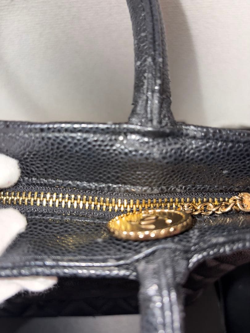 CHANEL ブラック キルティング トートバッグ　ノベルティー
