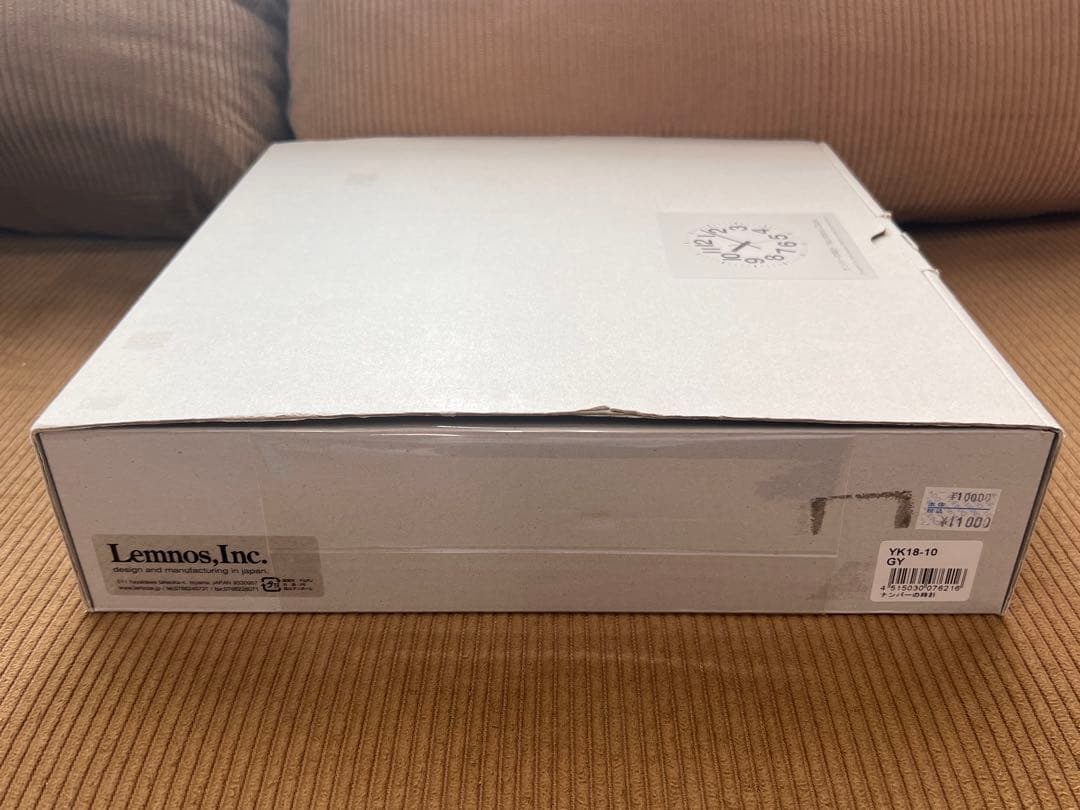 新品 未使用 レムノス ナンバーの時計 電波時計 掛時計