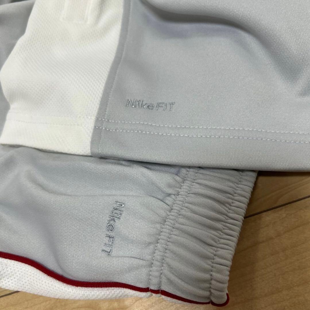 ナイキ　トラックジャージ　上下セット XL グレー/レッド　ジャケット パンツ