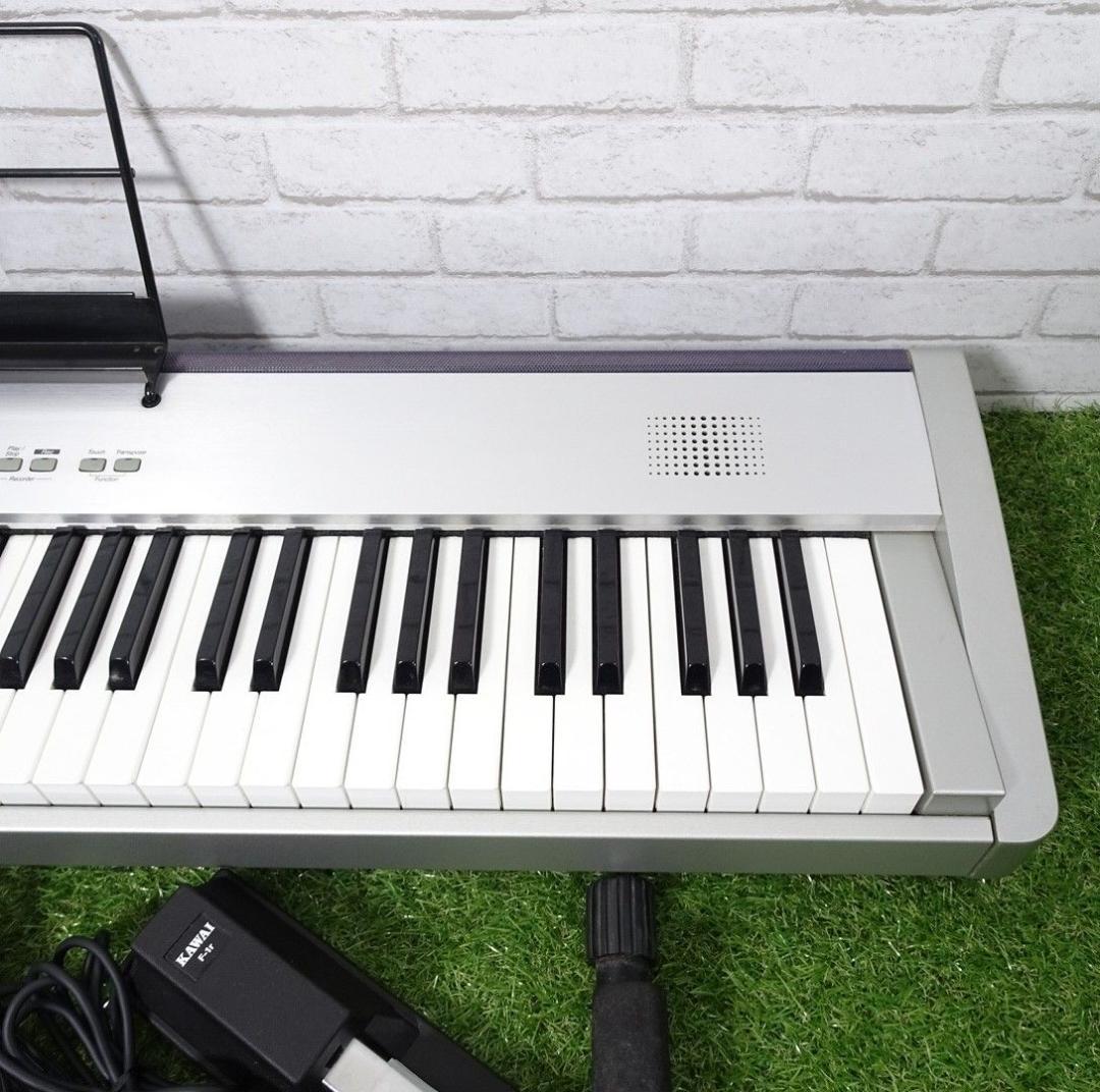 KAWAI ES1 88鍵盤キーボード シルバー スタンド アダプター ペダル