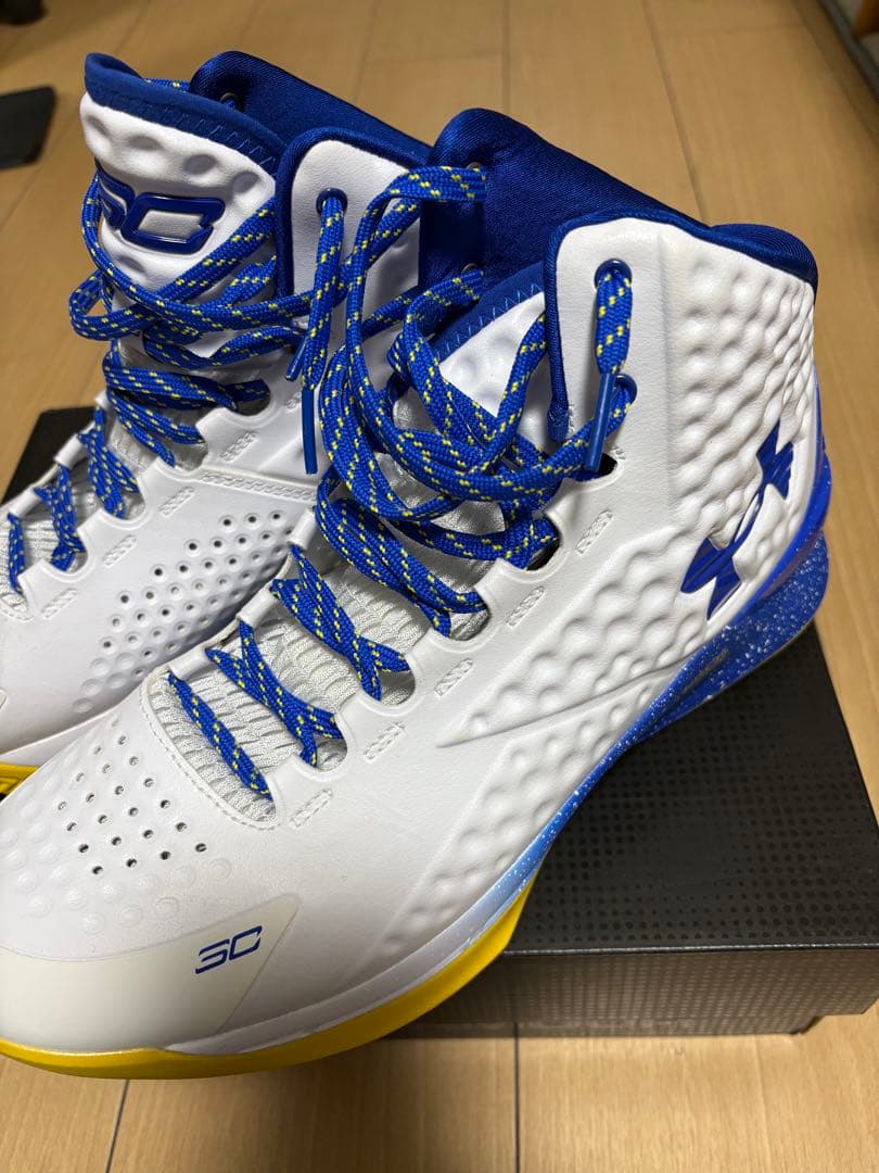シューズ(男性用) Curry 1 Dub Nation White/Blue/Yellow