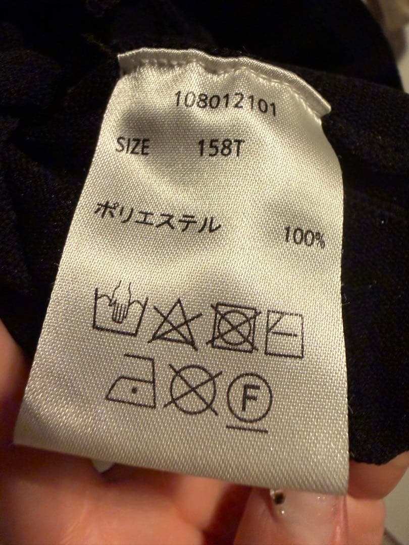 【エースアンドレア】ブラック ワンピース 158T 完売品