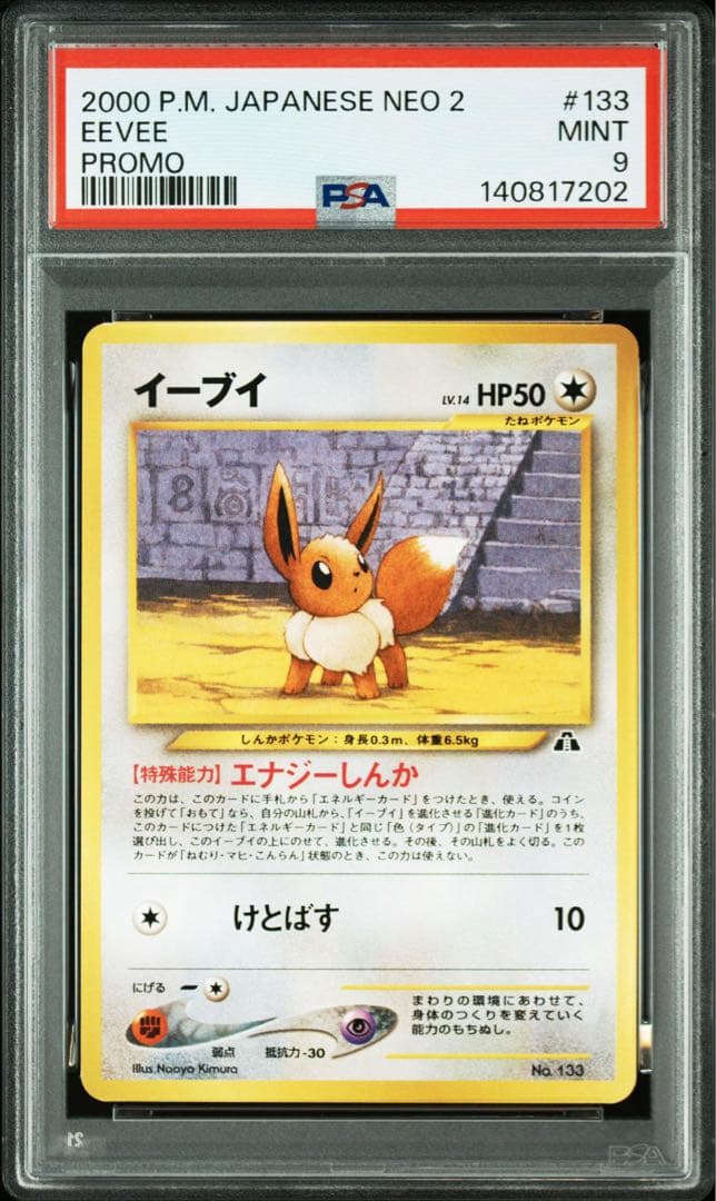 PSA9＊旧裏 イーブイ エーフィ ブラッキー ファイル neo PSA10以下