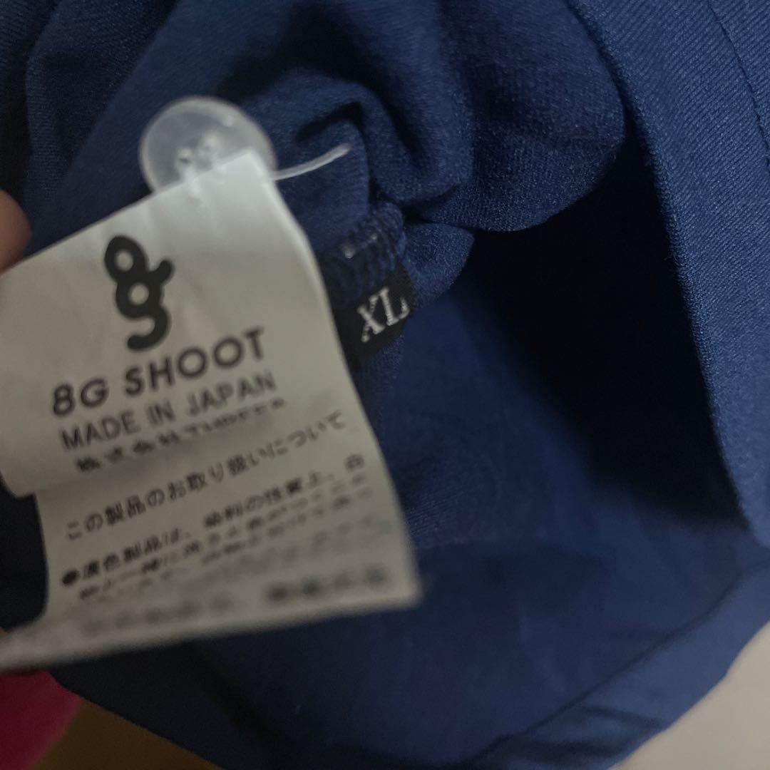 【最終値下げ】8gshoot ネイビー ポロシャツ　XLサイズ　室内着用のみ美品