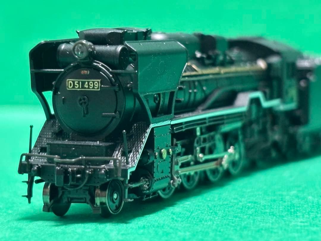 KATO 京都駅店特製品 D51 499 奈良運転所 赤ロッド