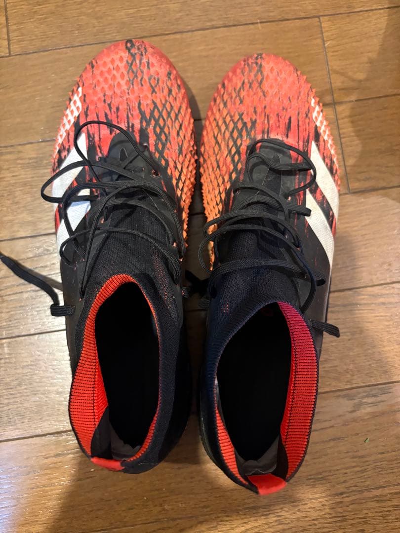 adidas アディダス スパイク ブラック/レッド