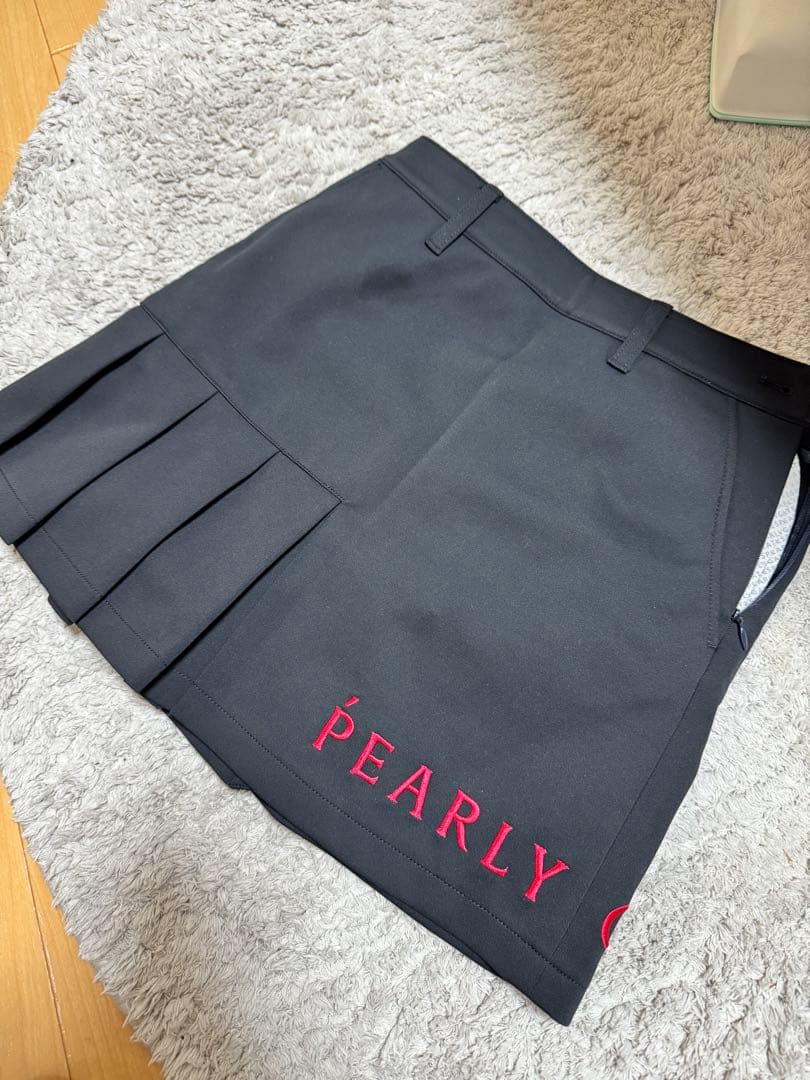 PEARLY GATES 黒 プリーツスカート サイズ00