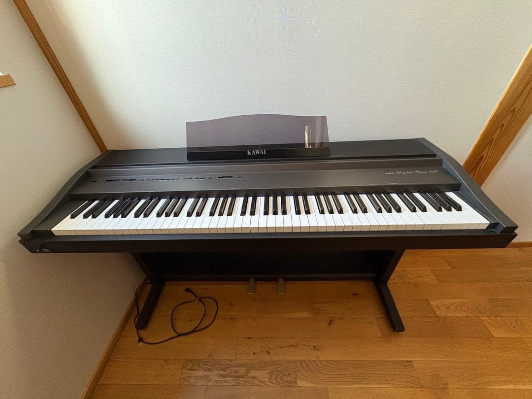 カワイ KAWAI 電子ピアノ PW350（変換プラグ・鍵盤カバー付き）