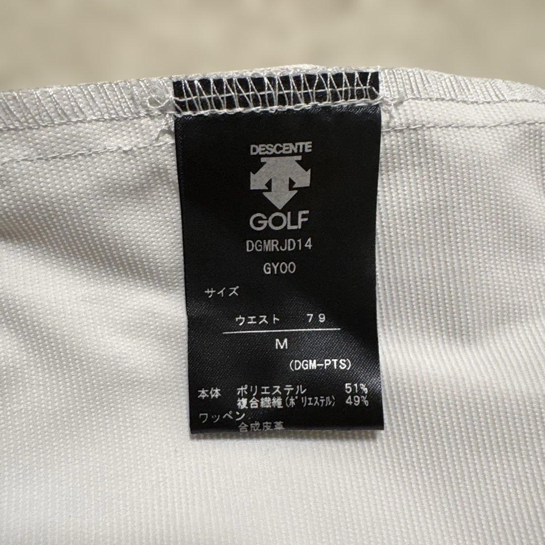 新品☆DESCENTE 『BLUE LABEL』ゴルフパンツ　ライトグレー　M