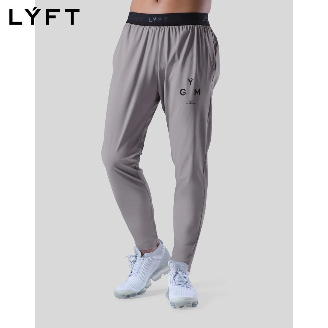 LÝFT GÝM ストレッチ テーパードパンツ メンズ XL グレー