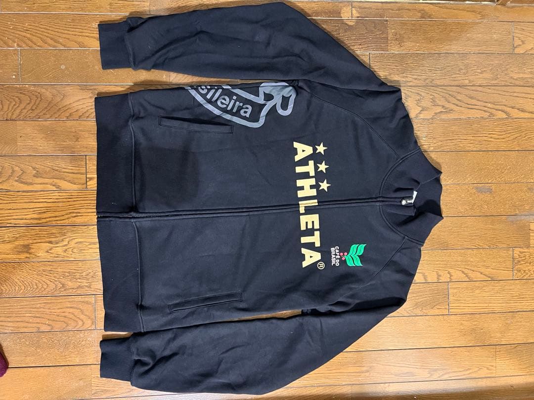 ATHLETA サッカー用ジャージ ブラック　Oサイズ