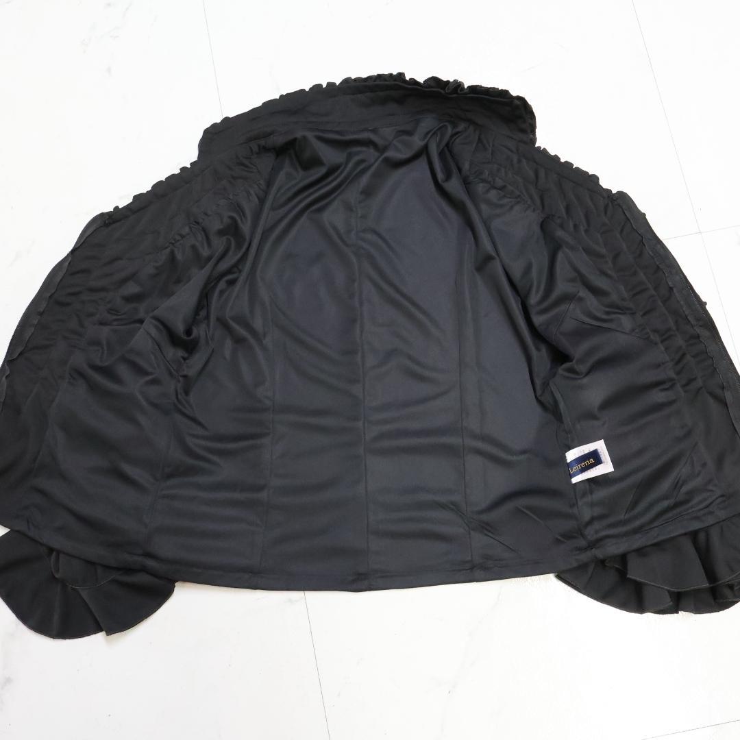 【美品 フラメンコ衣装】ブラック leirena トップス ブラウス 黒 長袖