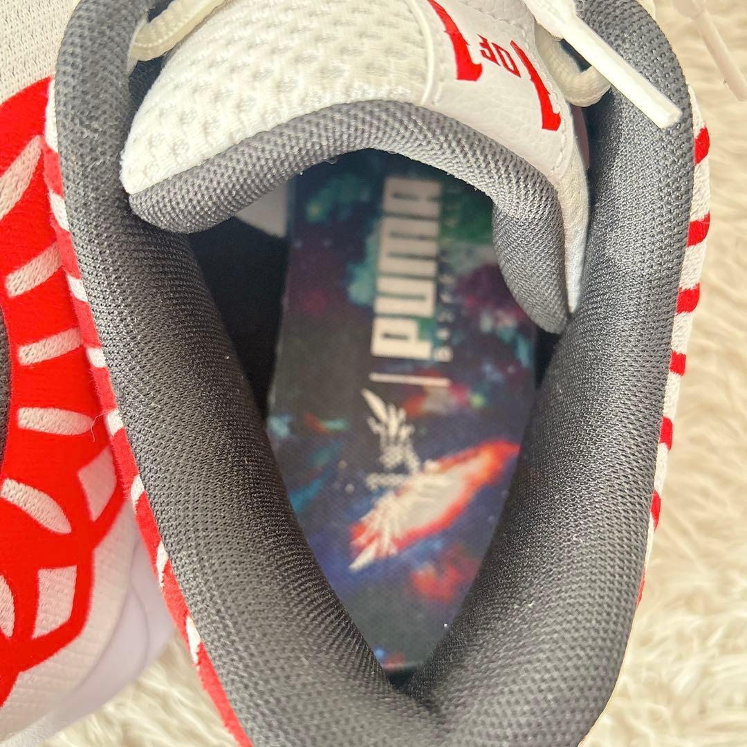 極美品】PUMA プーマ 29.5cm ラメロボール NBA 赤白 バッシュ