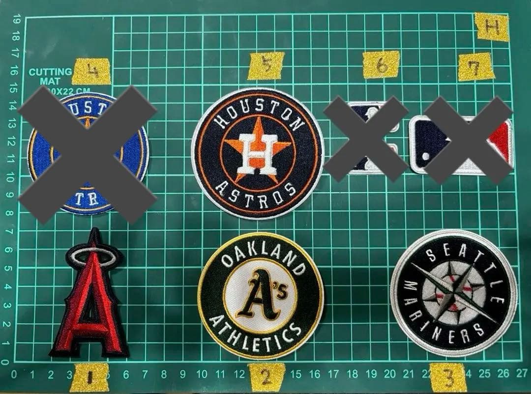 【確認用】MLB チーム　アイロン　刺繍ワッペン　38枚セット