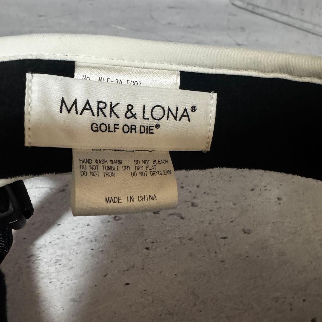 MARK & LONA サンバイザー ユニセックス 白 マークアンドロナ