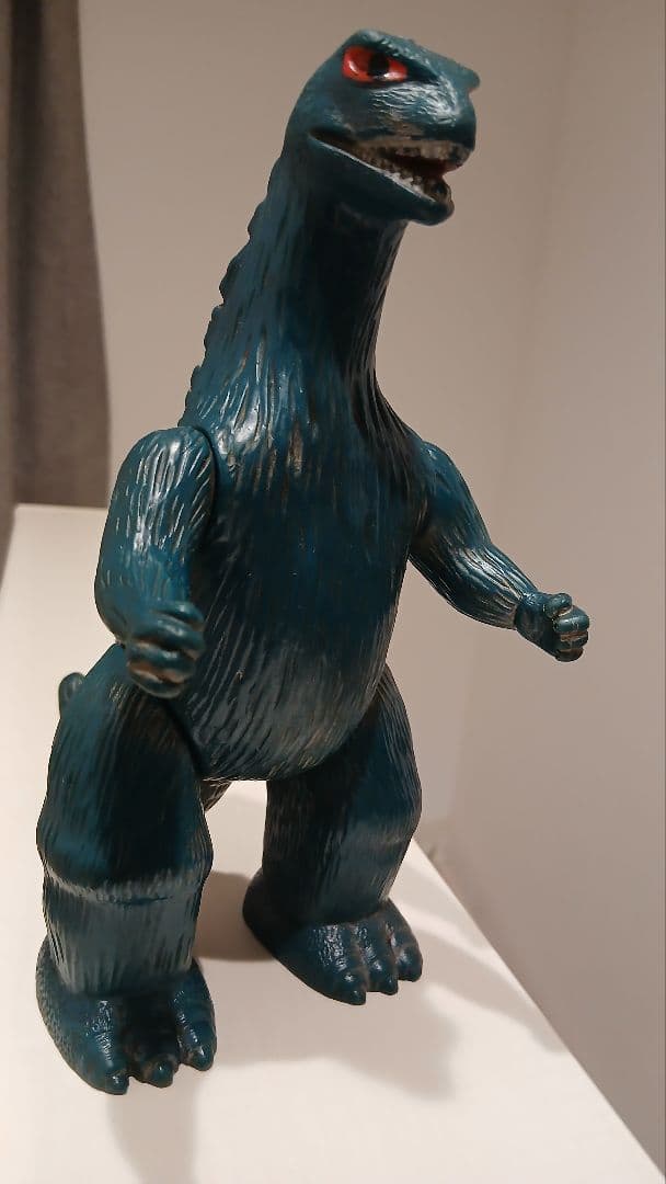 当時物　マルサン　ゴジラ　左足刻印　赤目　GODZILLA