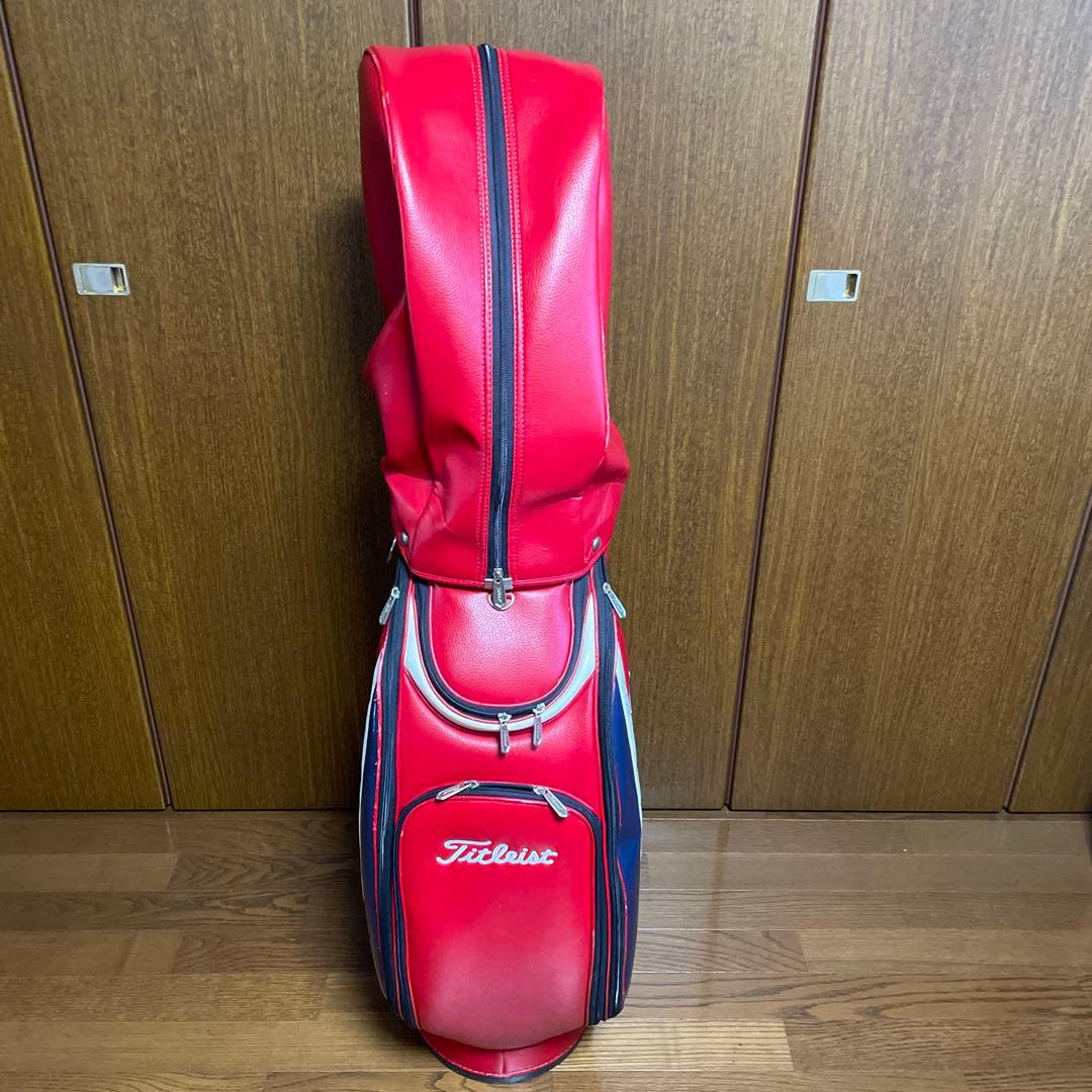 Titleist キャディバッグ 赤