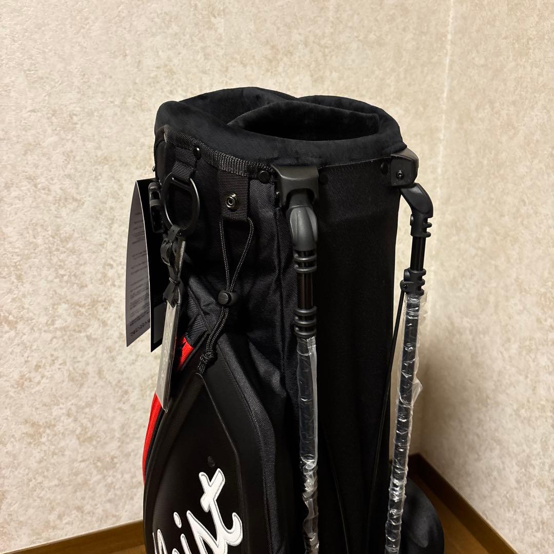 Titleistタイトリスト プレミアムスタンドキャディバッグ ブラック/レッド