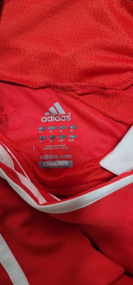 ルイコスタ　ベンフィカ　adidas　ユニフォーム　赤　10番　ルイ・コスタ