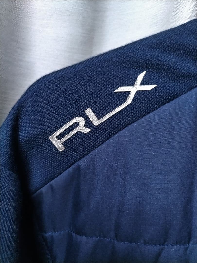 RLX ハイブリッド　中綿ジャケット　ネイビー　ウール混