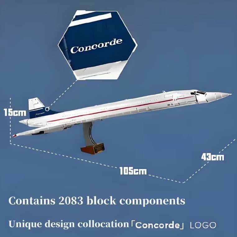 ブロック 互換品 コンコルド号