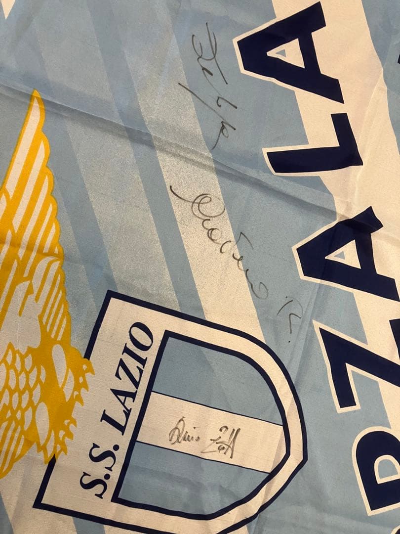 S.S. Lazio フラッグ サイン入り