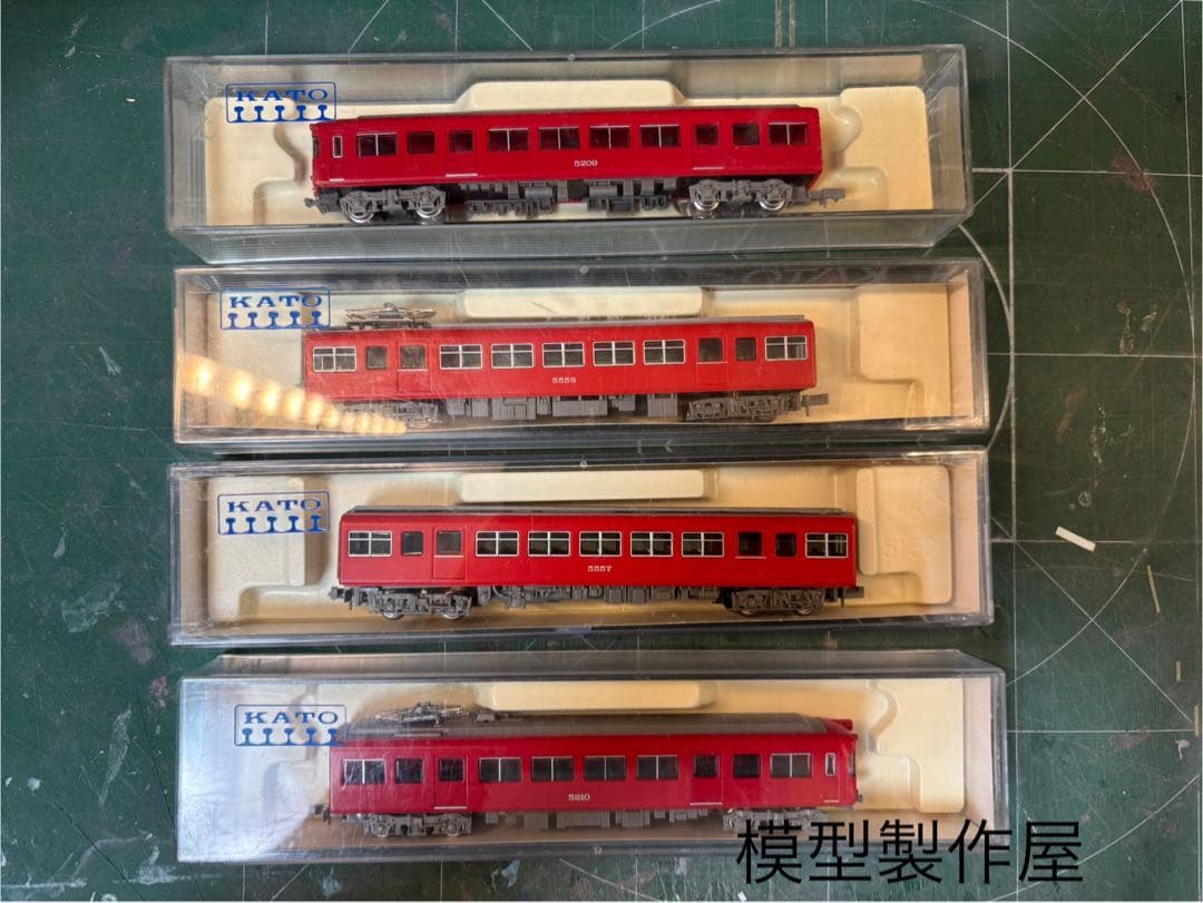 名鉄5200系４両編成　動力付きNゲージ　鉄道模型　他サイト出品中