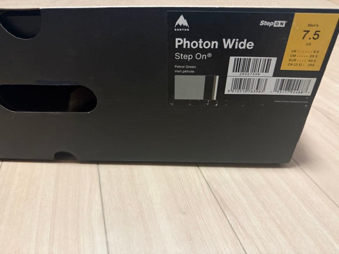 BURTON PHOTON ステップオン ブーツ使用1回保証書あり