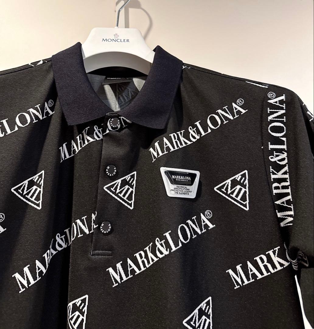 美品 ★ MARK&LONA 2024 コード ポロシャツ マーク&ロナ 黒