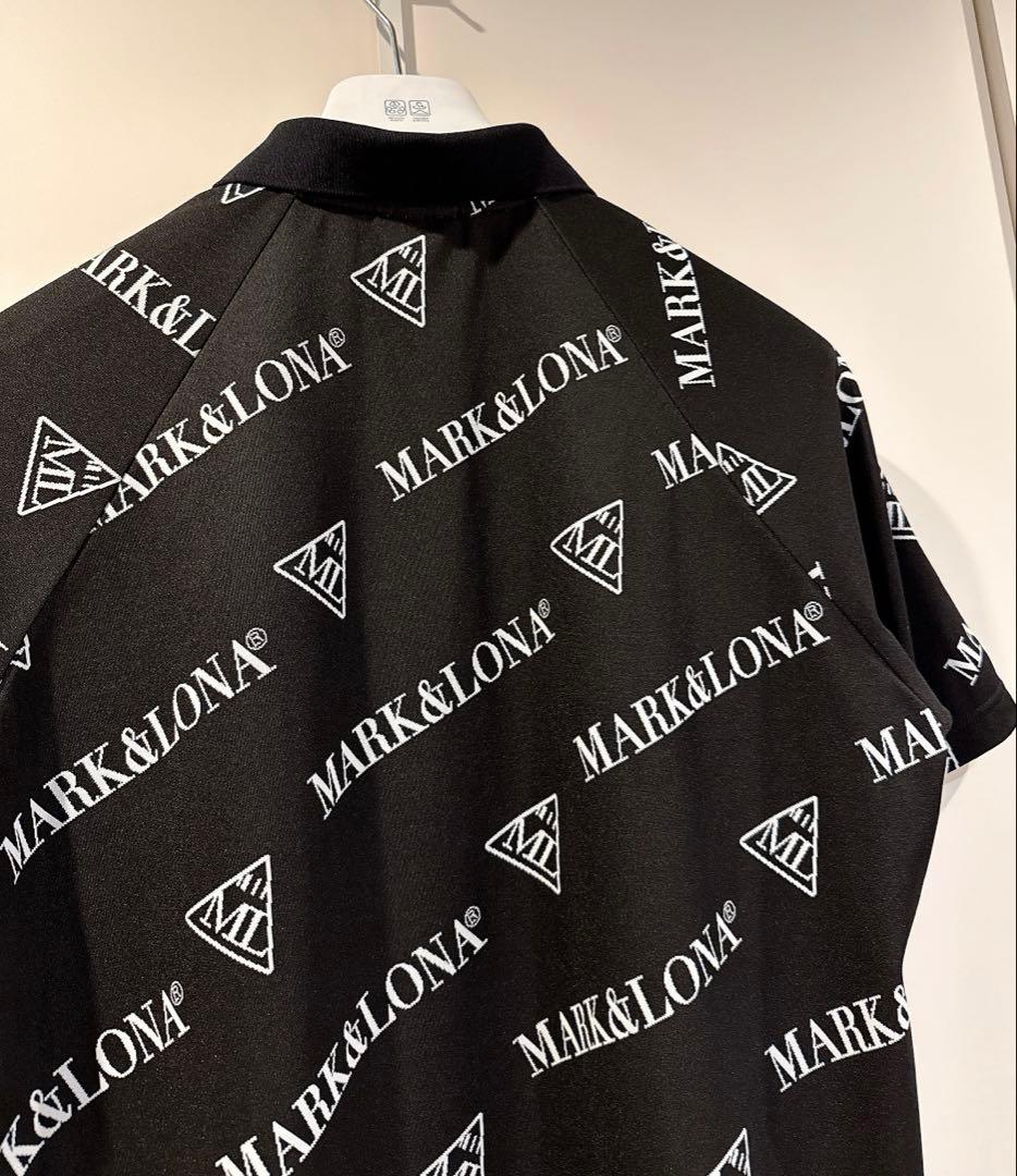 美品 ★ MARK&LONA 2024 コード ポロシャツ マーク&ロナ 黒