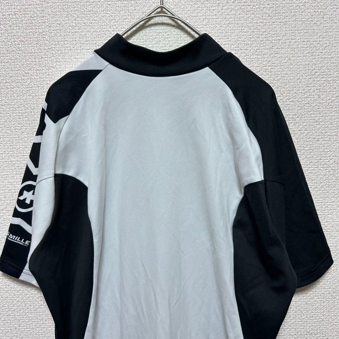 アソス SS MILLE サイクルジャージ 半袖 XL ビッグサイズ 黒白