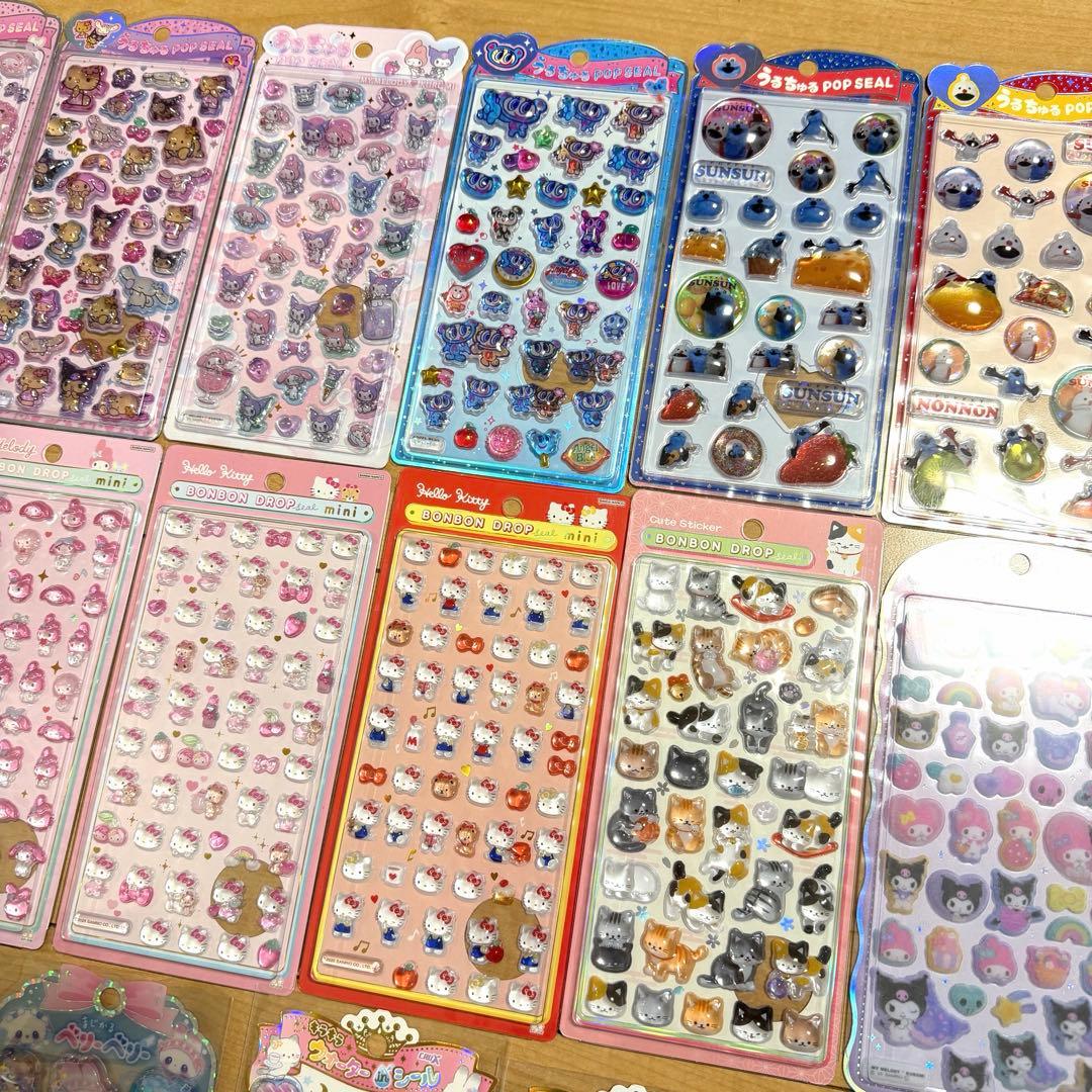 新品　ボンボンドロップ　シール　50点　正規品　うるちゅる　サンリオ　ディズニー