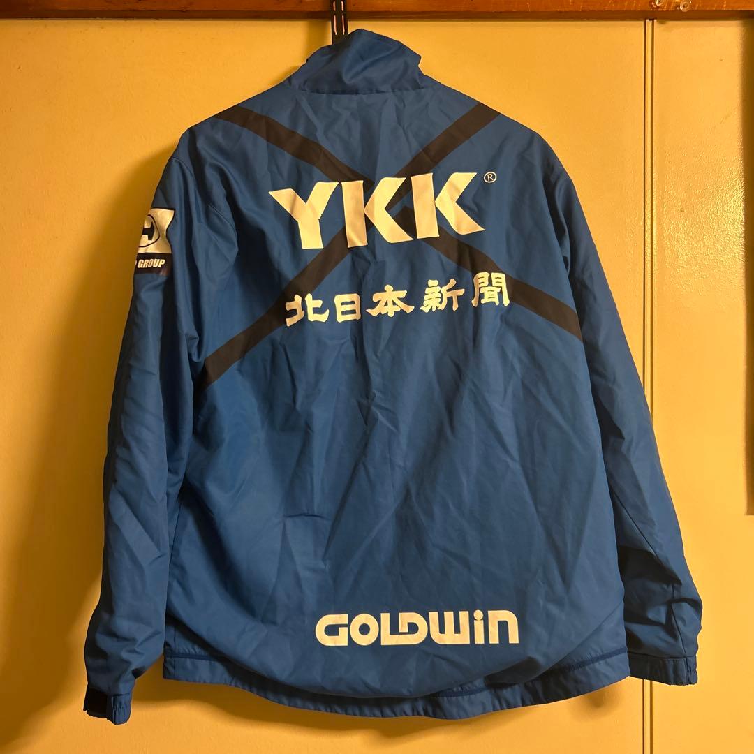 【pixie】GOLDWIN 青 フルジップ ピステ　カターレ富山練習着