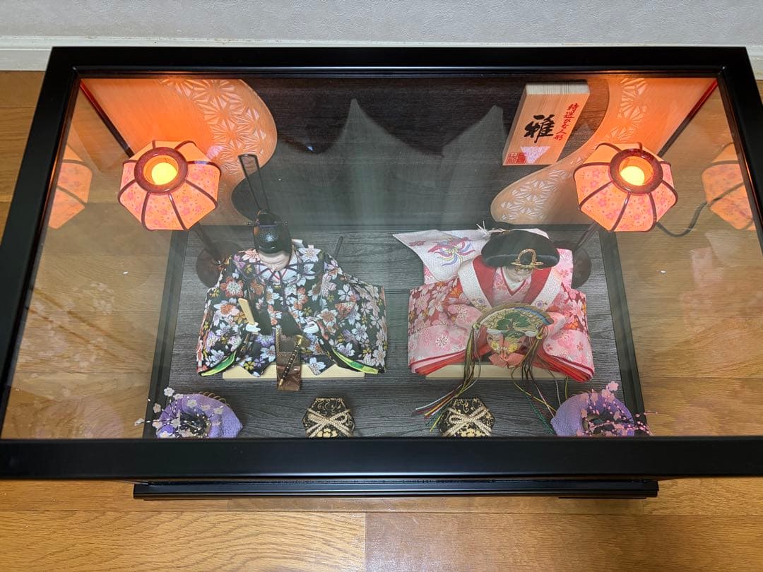 【超美品！】福田屋人形店特選商品 雛人形 アクリルケース飾り