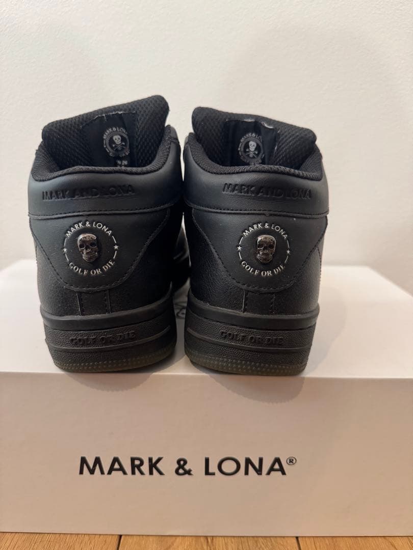 MARK & LONA ブラック ハイカット シューズ