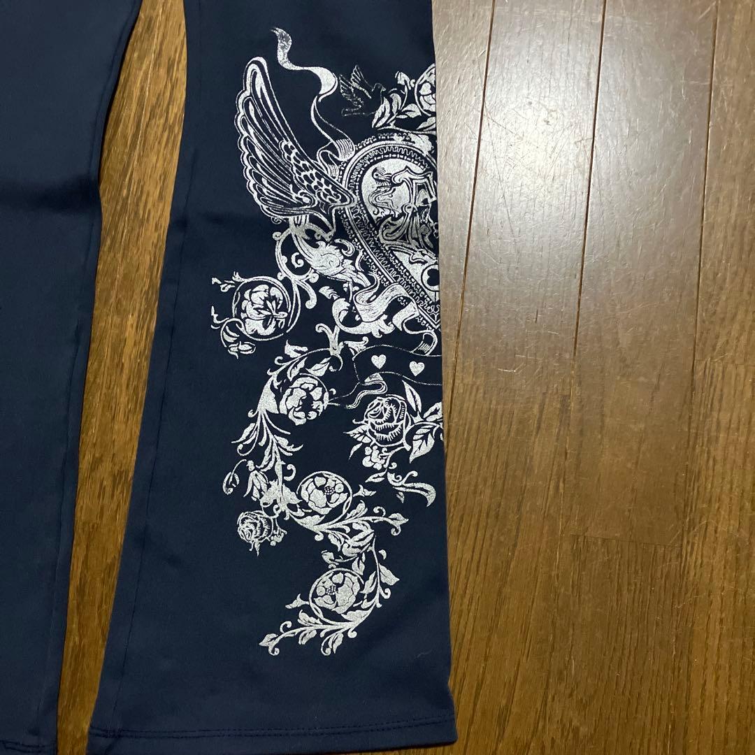 【美品】GB 花柄プリント ヨガパンツ 濃紺