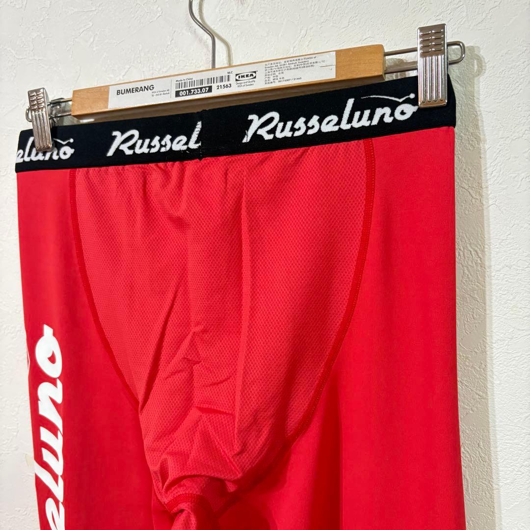 【RUSSELUNO】新品　ゴルフレギンス　インナーパンツ　メンズＭ-Ｌ　レッド