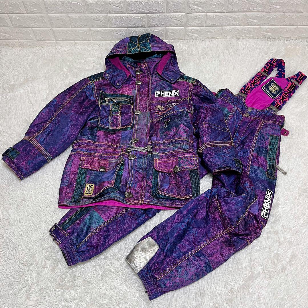 美品 平成レトロ 90's Phenix スノーウェア上下 スキー スノボ
