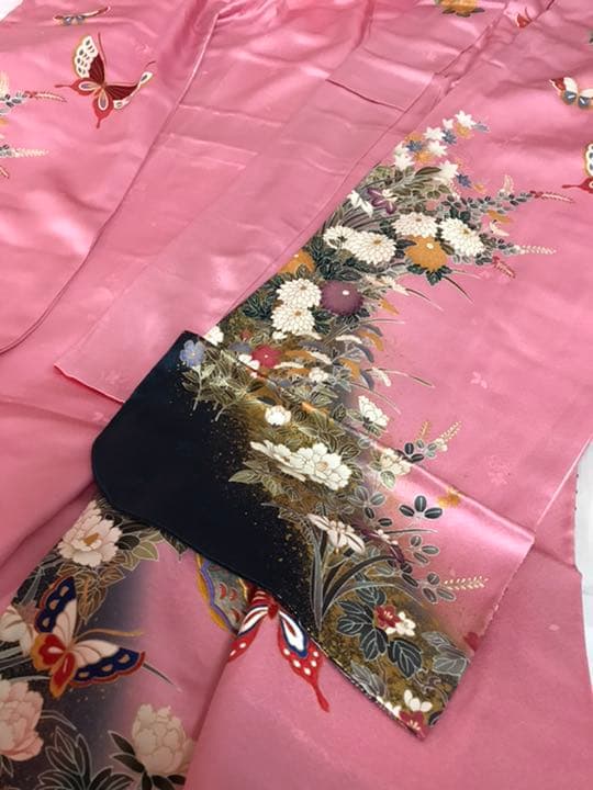 kimono 150cm 小柄さん向け振袖　帯と長襦袢も付けます