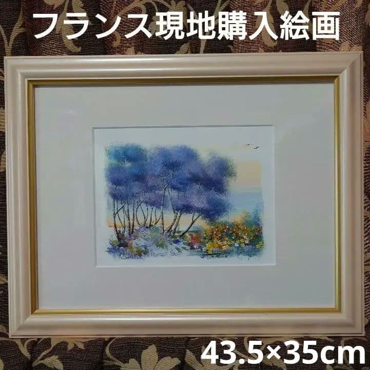 ★★現地購入♡風景画 フランス パリ モンマルトルの丘 女性画家 絵画