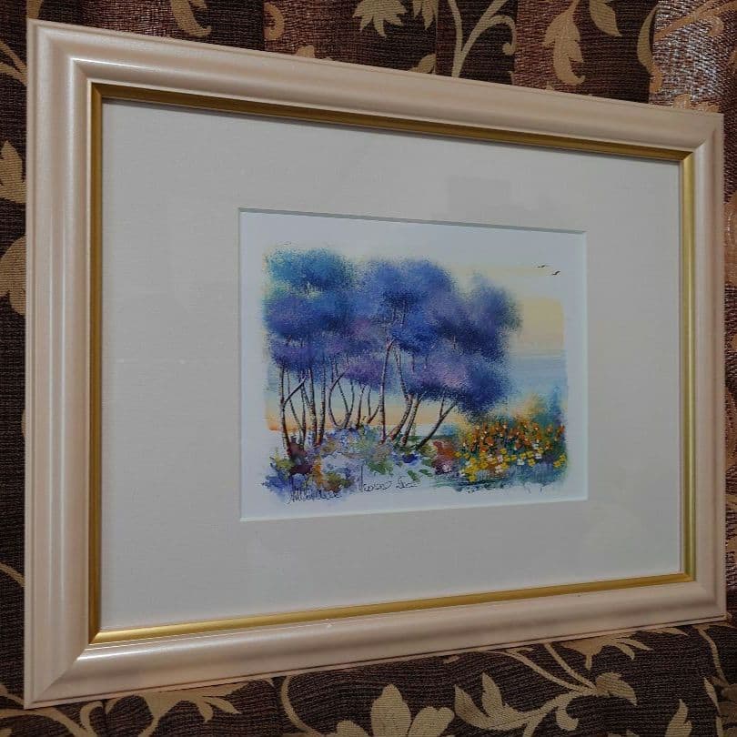 ★★現地購入♡風景画 フランス パリ モンマルトルの丘 女性画家 絵画