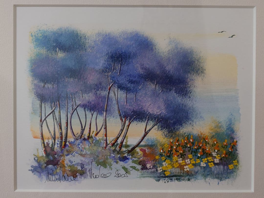 ★★現地購入♡風景画 フランス パリ モンマルトルの丘 女性画家 絵画