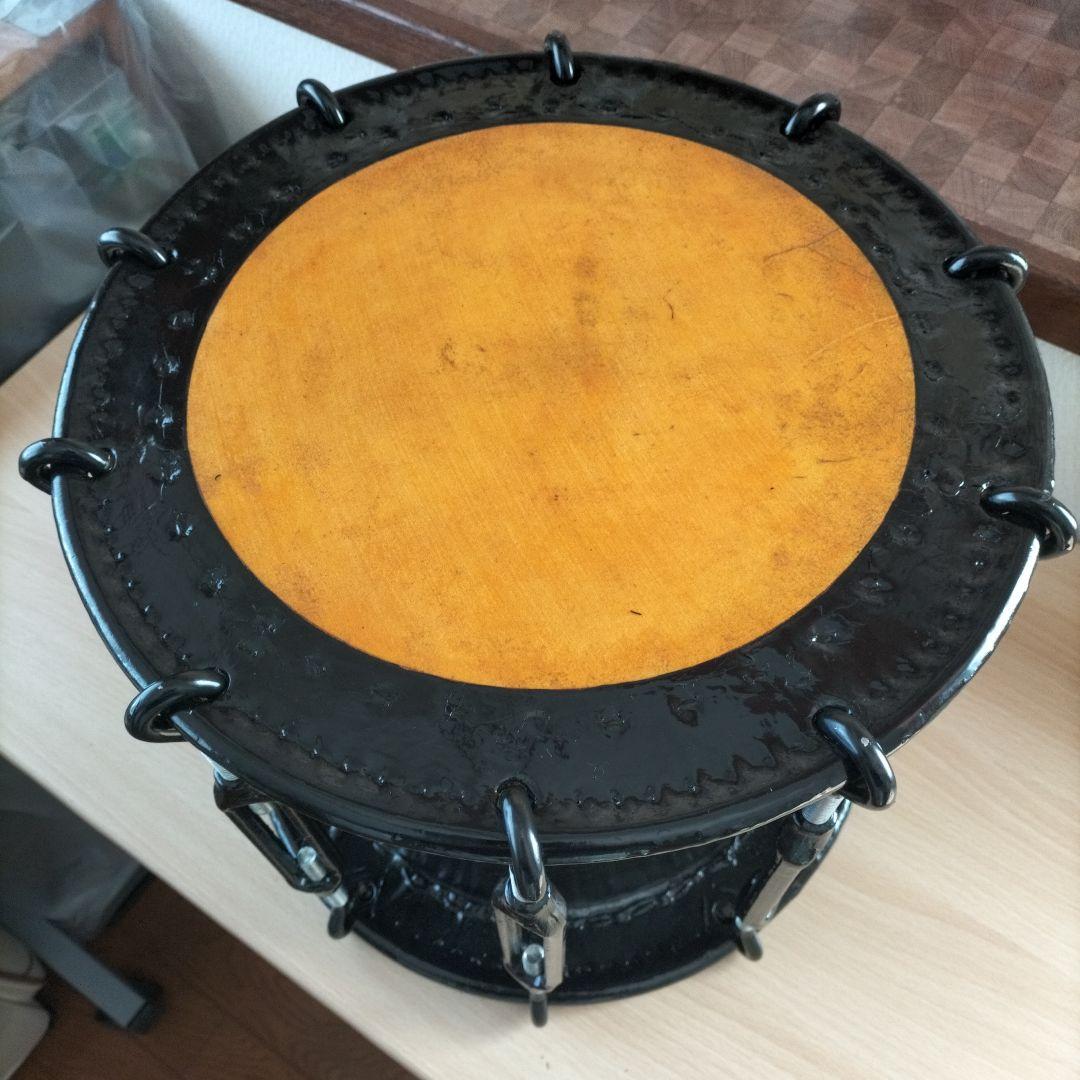 和太鼓　締太鼓　ターンバックル仕様　 高さ28.5cm 中古品