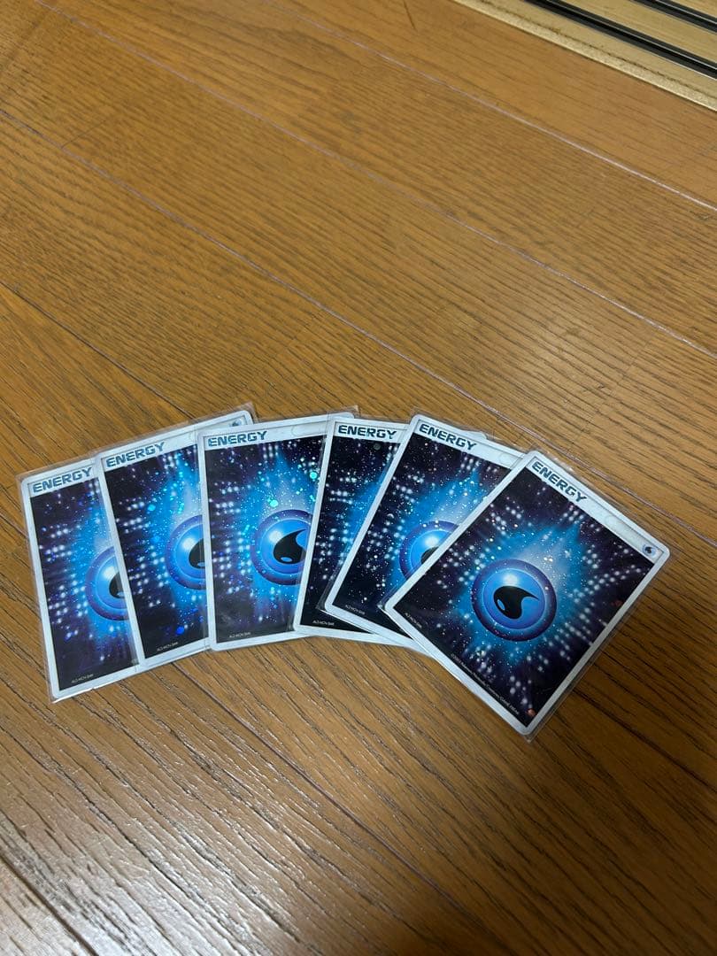 Pokémon 基本水エネルギー 6枚