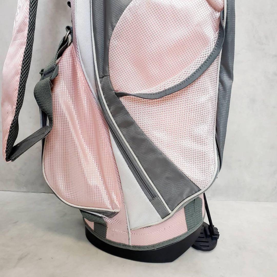 Fitway レディース 軽量スタンドキャディバッグ ピンク ゴルフバッグ