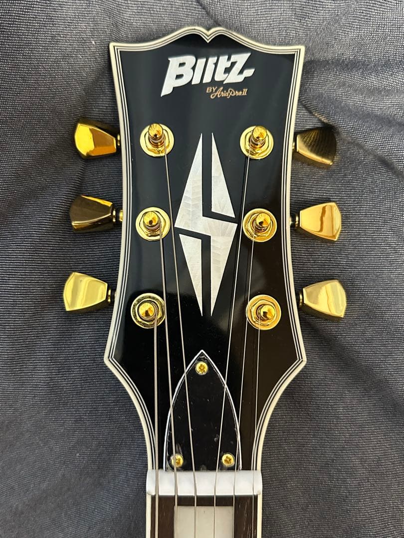 Blitz ブラック エレキギター レスポールタイプ