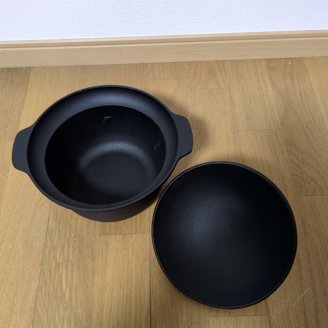 3合炊き　OIGEN 南部ごはん ）鋳鉄製 丸型鍋 蓋付き IH対応