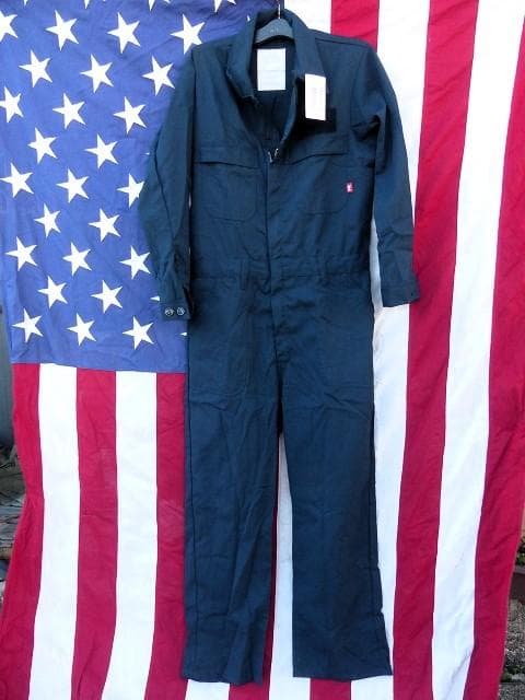 米軍実物　NAVY　ユティリティカバーオール 40R　FR　難燃 つなぎ 153