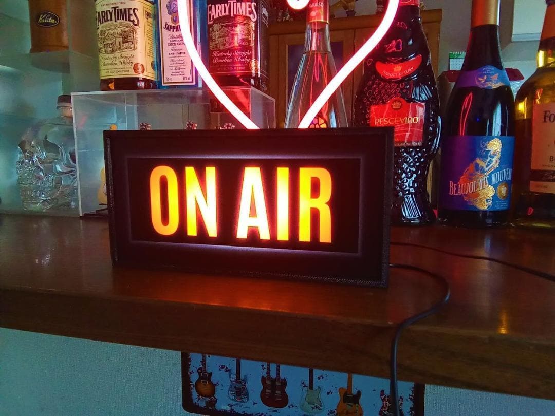 オンエア ON AIR サイン ランプ 看板 置物 雑貨 LEDライトBOX②