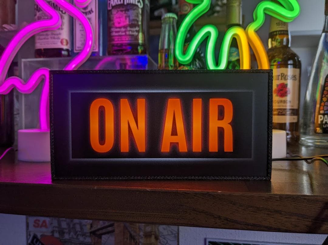 オンエア ON AIR サイン ランプ 看板 置物 雑貨 LEDライトBOX②